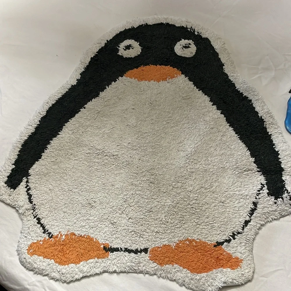 Penguins Bathroom Shower Curtain with Matching accessories set of 7